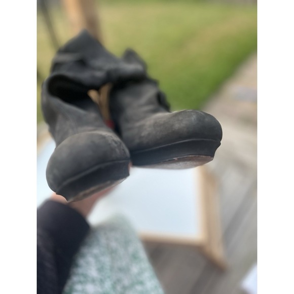 Hugo Boss Black Nubuck Suede Women's Ankle Boots W/Wraparound Ties Size 41 Italy - Picture 3 of 11